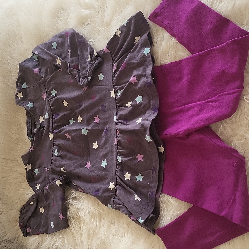 OSH KOSH Toddler girl's matching set- long sleeve tunic and leggings size 3T